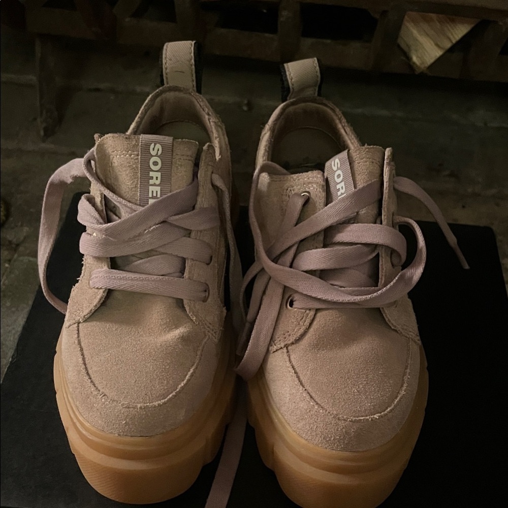 Sorel Caribou X Women's Platform Shoes - Taupe and Sea Salt - Picture 7 of 12